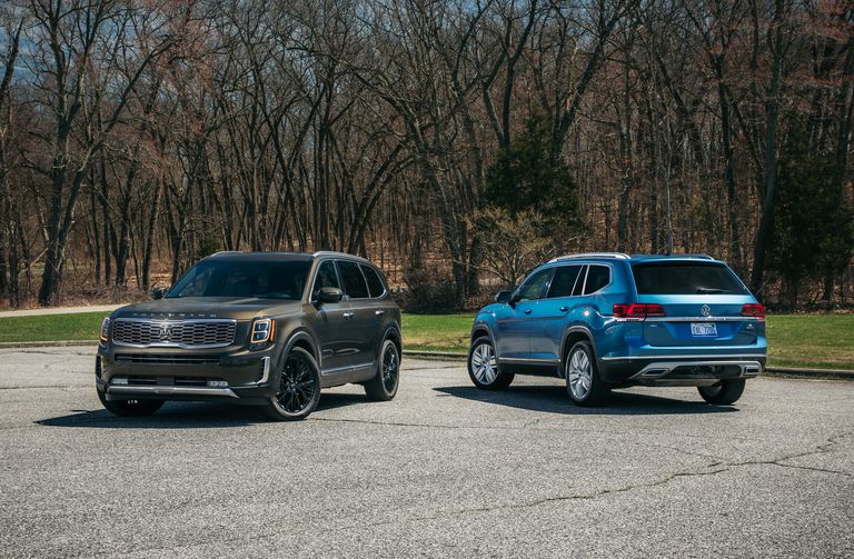 The 2020 Kia Telluride Takes on the 2019 Volkswagen Atlas: Which Three-Row SUV Stands Out?