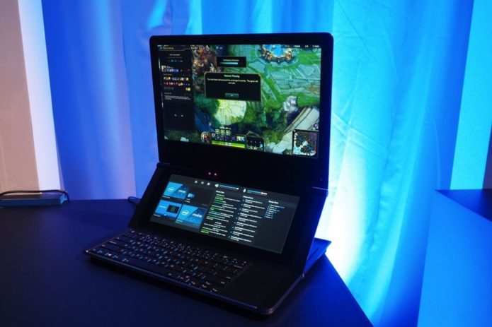 Intel’s Concept Gaming Laptop Has Two Screens and Tracks Your Eyes