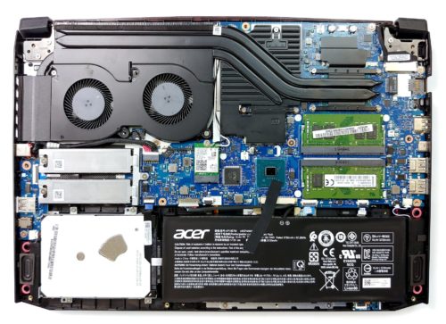 Inside Acer Nitro 5 (AN515-54) – disassembly and upgrade options