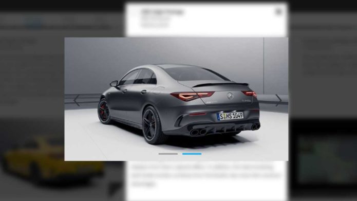 The 2020 Mercedes-AMG CLA45 Has Been Leaked . . . by Mercedes