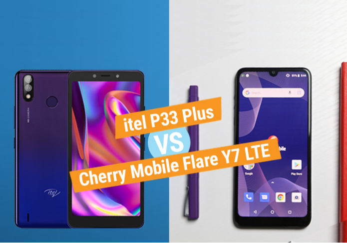 itel P33 Plus vs Cherry Mobile Flare Y7 LTE specs comparison