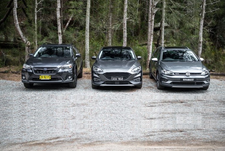2019 Ford Focus Active v Subaru XV v Volkswagen Golf Alltrack comparison - High hopes: Jacked-up small cars