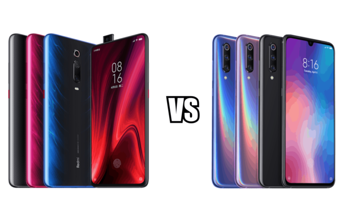 Redmi K20 Pro vs Xiaomi Mi 9 specs comparison