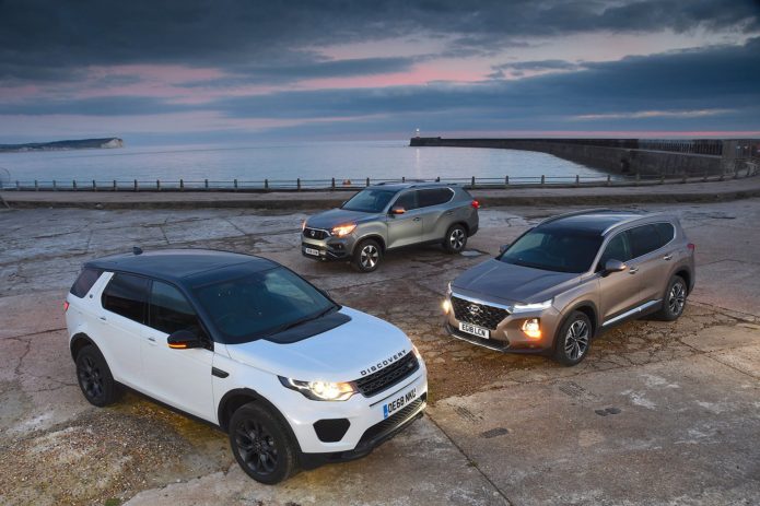 Hyundai Santa Fe vs Land Rover Discovery Sport vs Ssangyong Rexton Comparison
