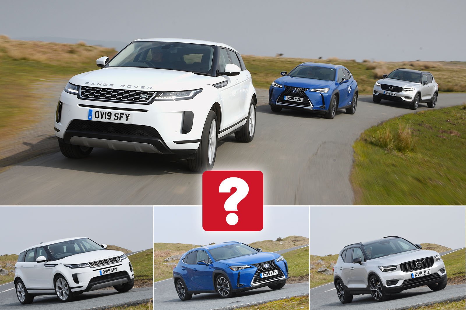 New Lexus UX & Range Rover Evoque vs Volvo XC40 Comparison
