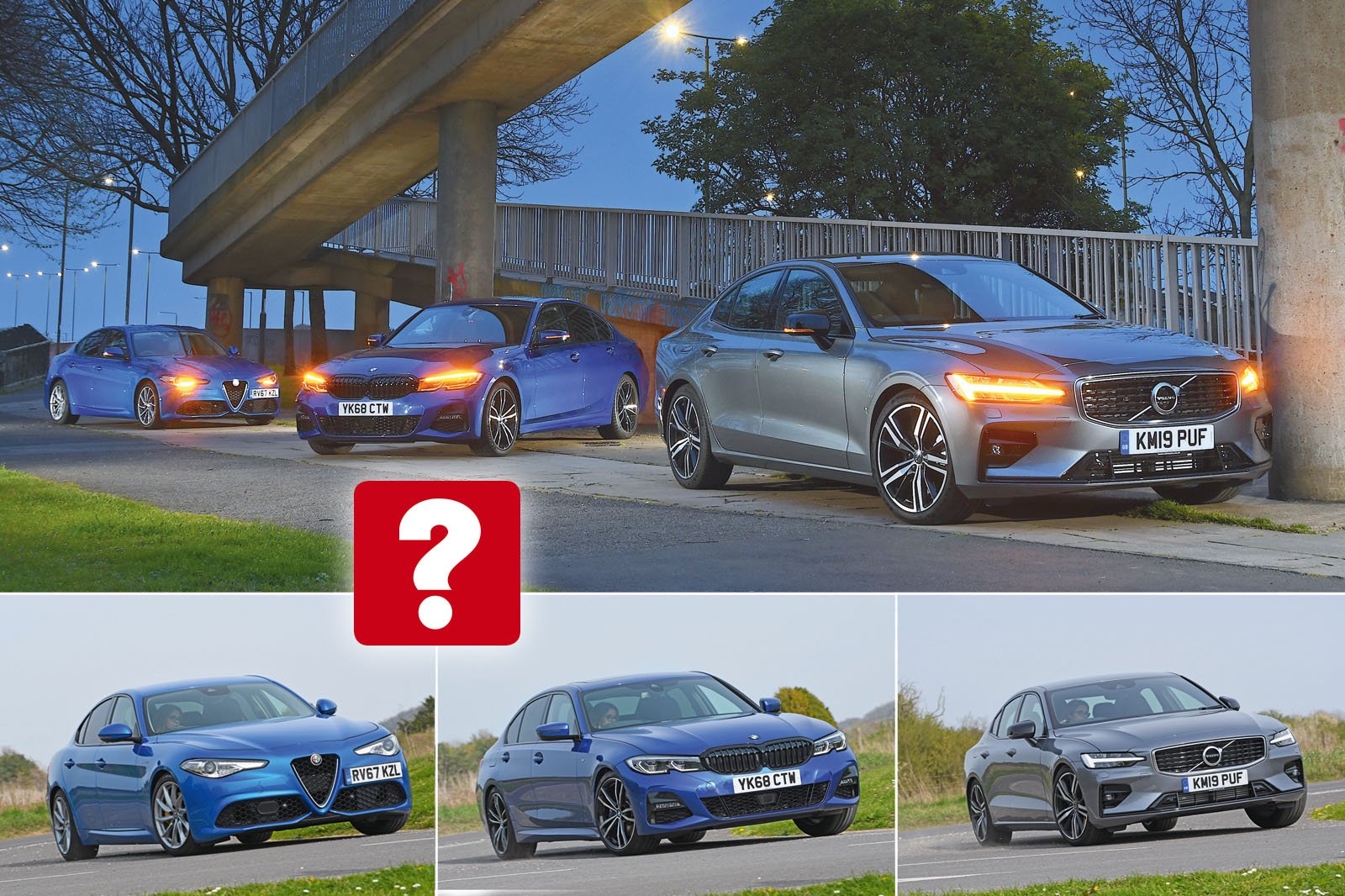 New Volvo S60 vs BMW 3 Series vs Alfa Romeo Giulia