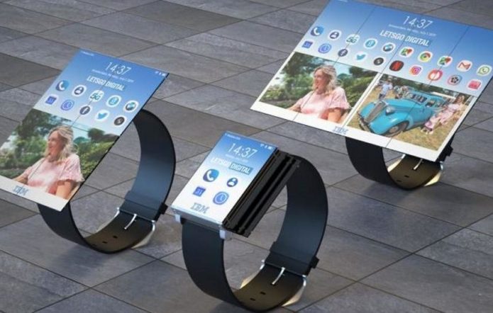 IBM’s wearable design looks like the Apple Watch and Galaxy Fold’s baby