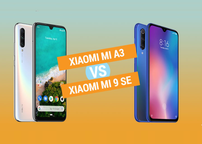 Xiaomi Mi A3 vs Xiaomi Mi 9 SE Specs Comparison