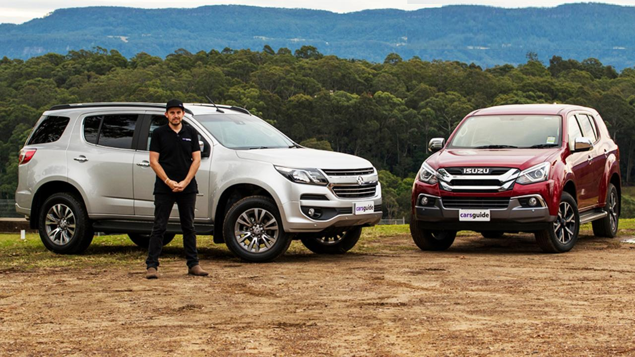 2019 Isuzu MU-X LS-U vs 2019 Holden Trailblazer LTZ towing comparison review