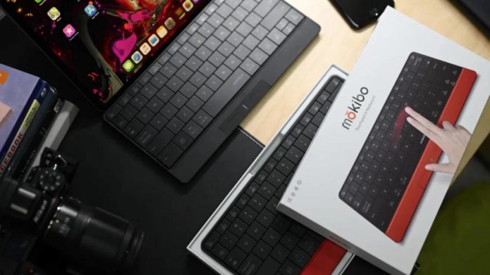 Mokibo Bluetooth keyboard is also a large multi-touch touchpad