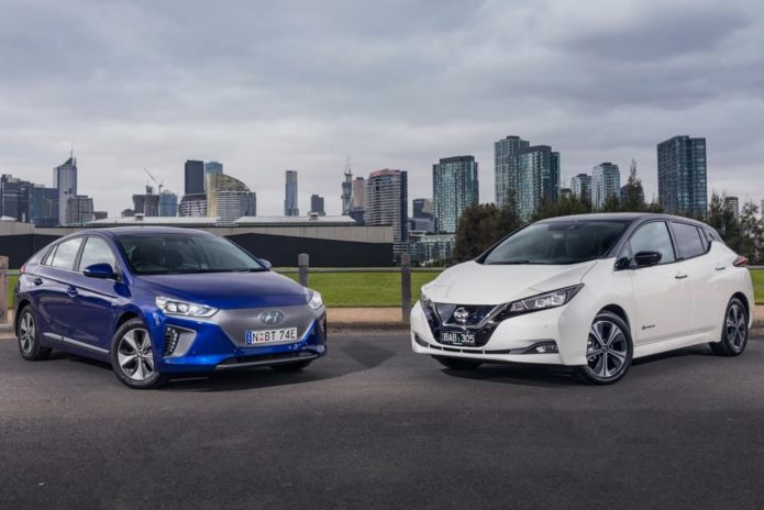 2019 Hyundai IONIQ Electric Premium v Nissan LEAF Comparison