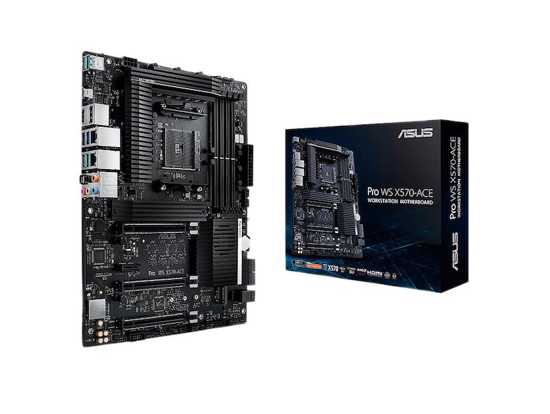 The ASUS Pro WS X570-Ace Review: x8x8x8 with No RGB