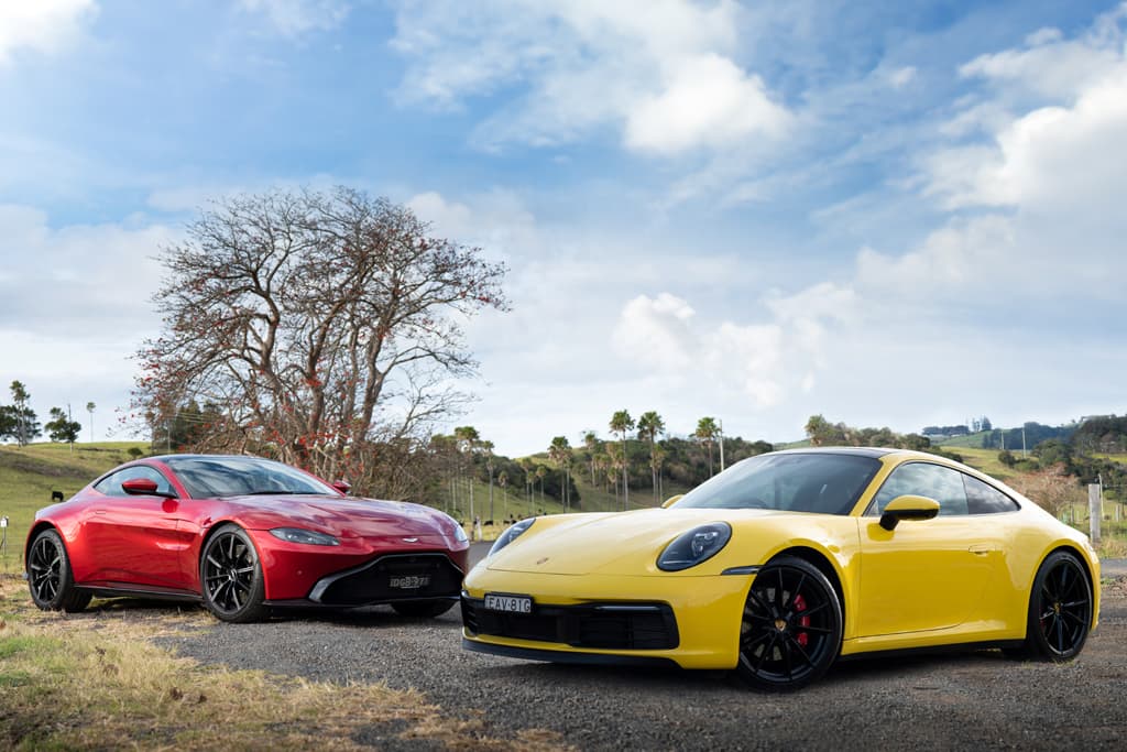 2019 Aston Martin Vantage v Porsche 911 Carrera 4S Comparison