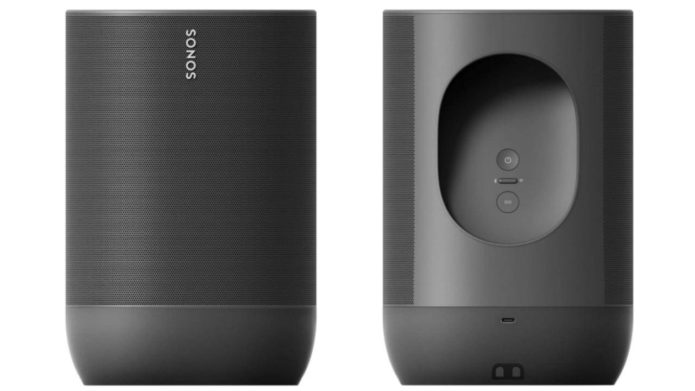 Sonos Move portable Bluetooth speaker leaks with charging station