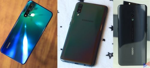 Quick Specs Comparison: Huawei Nova 5T vs Samsung Galaxy A70 vs OPPO Reno