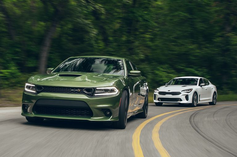2019 Dodge Charger R/T Scat Pack vs. 2019 Kia Stinger GT: Which Sports Sedan Packs a Bigger Punch?