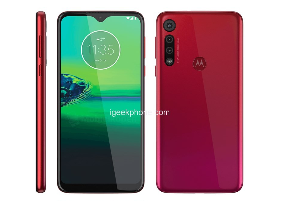 Motorola Moto G8 (Play) Renderings Leaked: Rear Three Cameras, Water Drop Screen