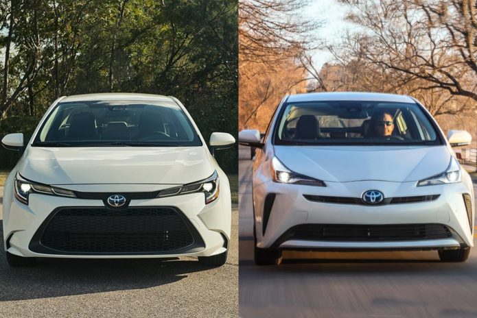 2020 Toyota Corolla Hybrid VS 2020 Toyota Prius