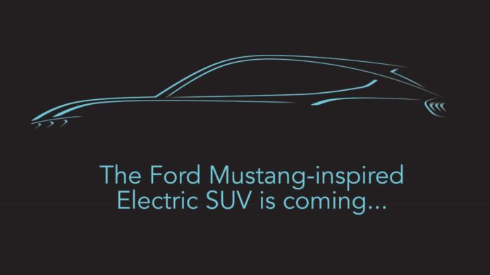 Ford’s Mustang-inspired electric SUV gets a reveal date