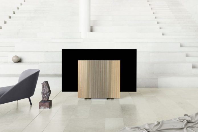 Bang and Olfsen just released its second folding TV – and it looks pretty swis