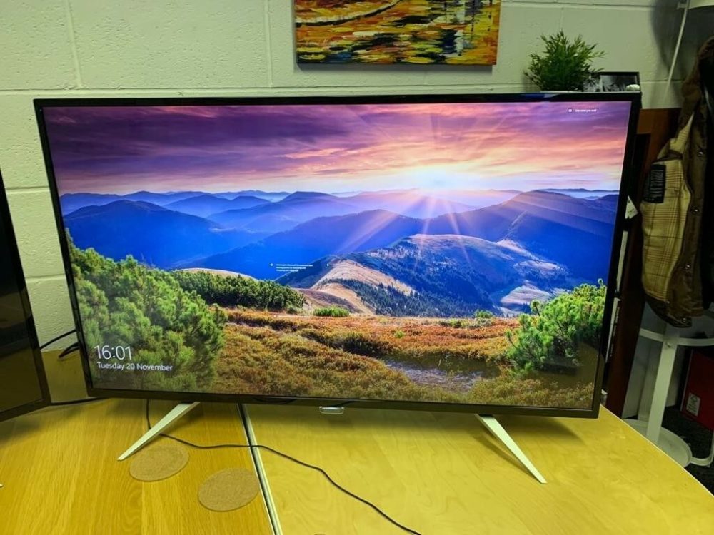 PHILIPS - 【733】43インチ 4K BDM4350UC/11難あり完動品！の+