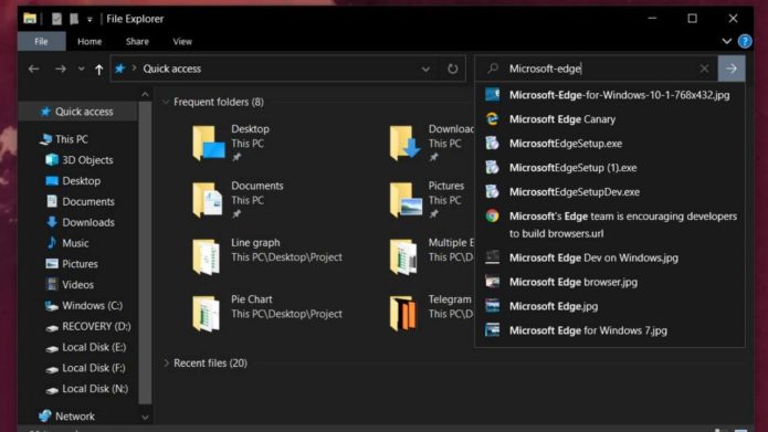 Windows 10 version 1909 November 2019 update breaks File Explorer search