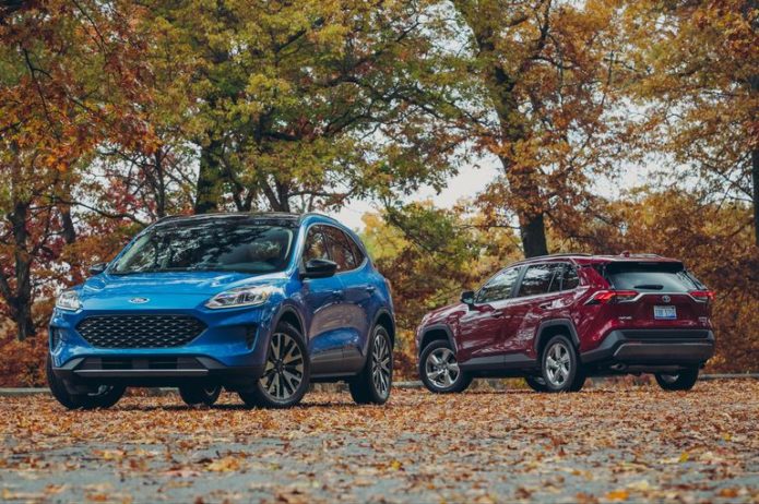 2020 Ford Escape Hybrid vs. 2019 Toyota RAV4 Hybrid: Which Fuel-Sipping Compact Crossover Is Better?