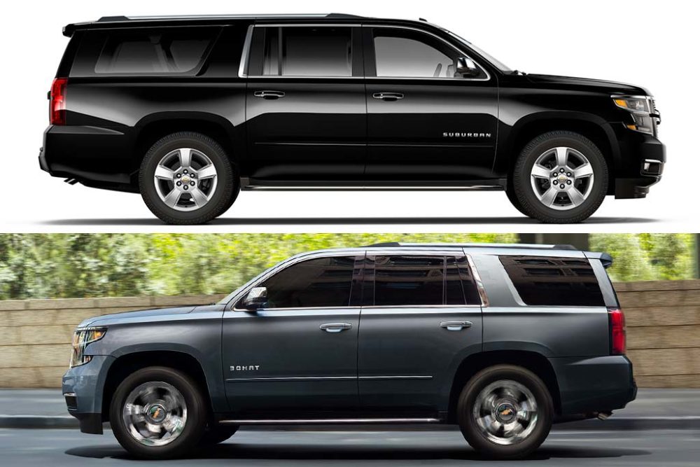 Interesting Difference In Tahoe And Suburban Pictures