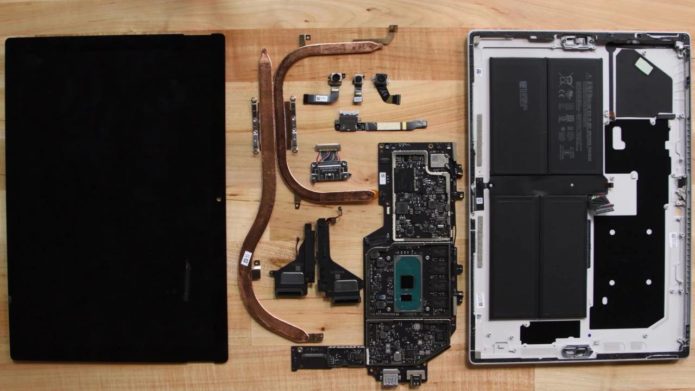 Surface Pro 7 is extremely difficult to repair based on iFixit teardown