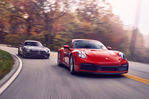 2020 Porsche 911 Carrera vs. 2020 Mercedes-AMG GT Coupe: Which Is Better for Chasing Apexes?