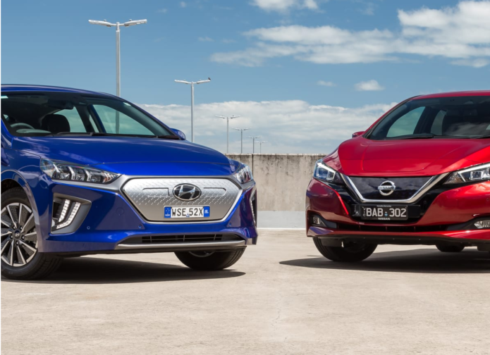 2020 Hyundai Ioniq Premium v Nissan Leaf comparison