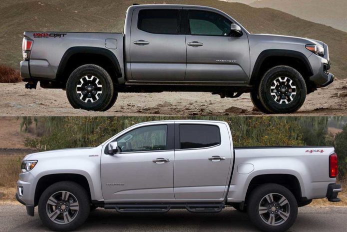 2020 Toyota Tacoma VS 2020 Chevrolet Colorado
