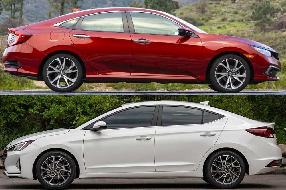 2020 Honda Civic vs. 2020 Hyundai Elantra Which Is Better