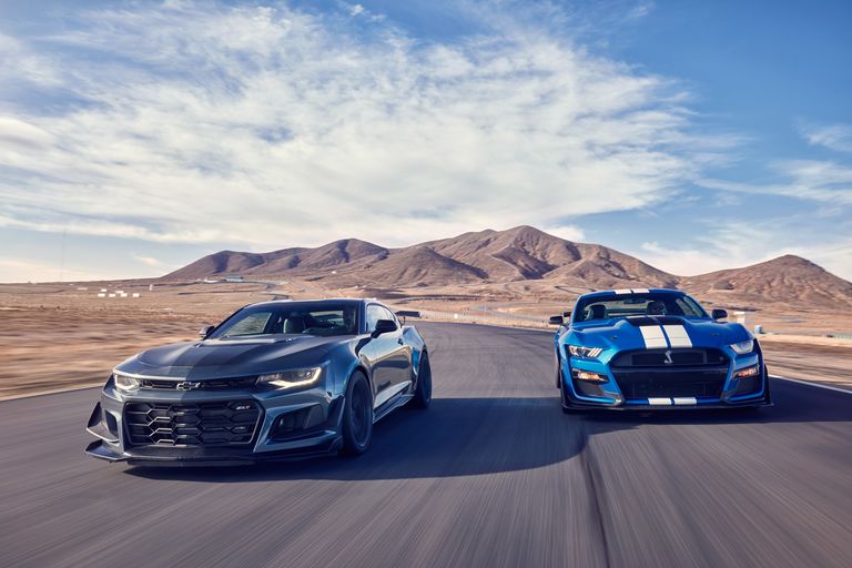 Betting on the Ponies: Mustang GT500 versus Camaro ZL1 1LE