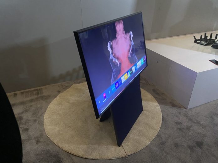 Samsung’s rotating vertical Sero TV is ideal for watching Instagram Stories