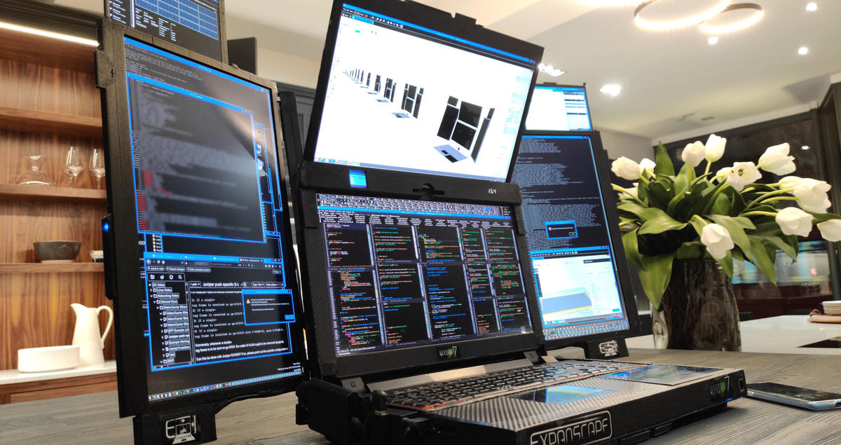 This bonkers 7-screen laptop deserves to be at CES