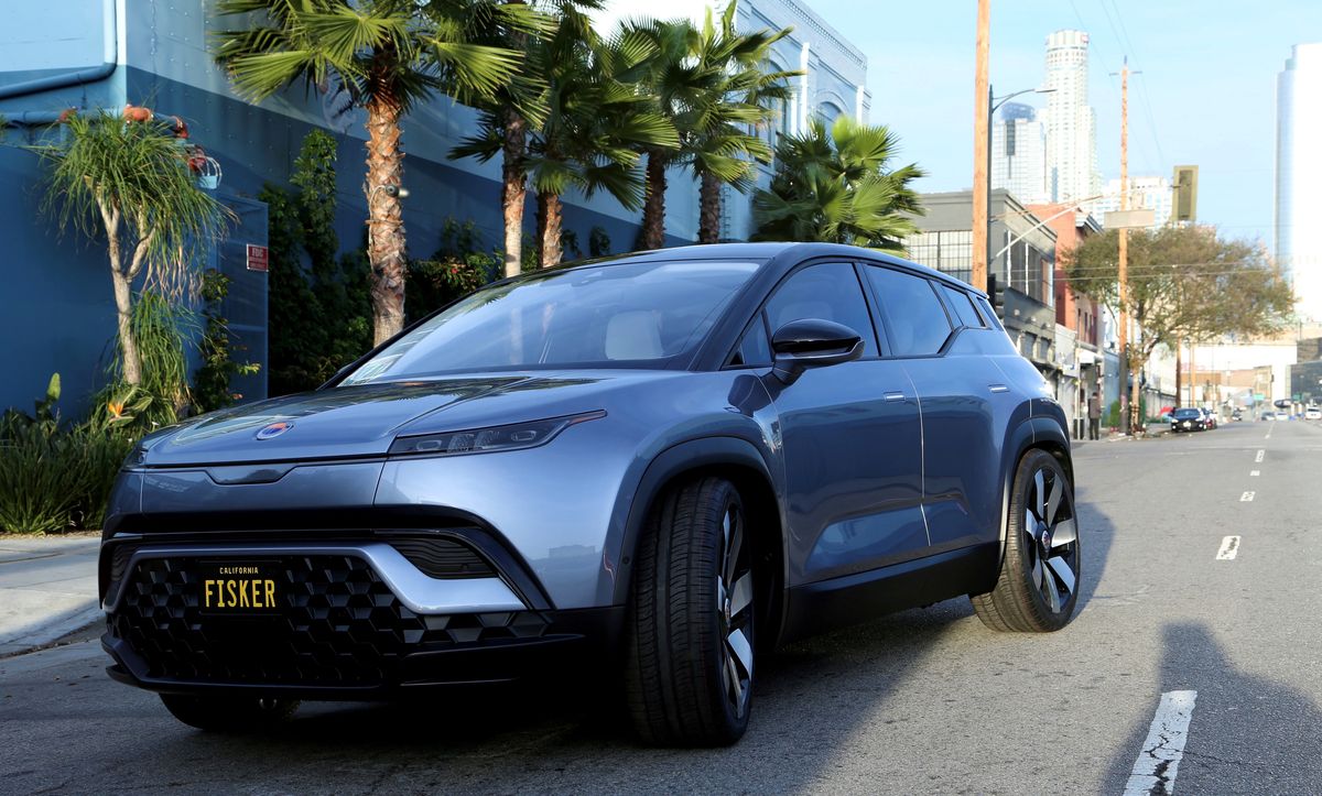 Fisker Ocean Electric Crossover Makes Splashy Debut