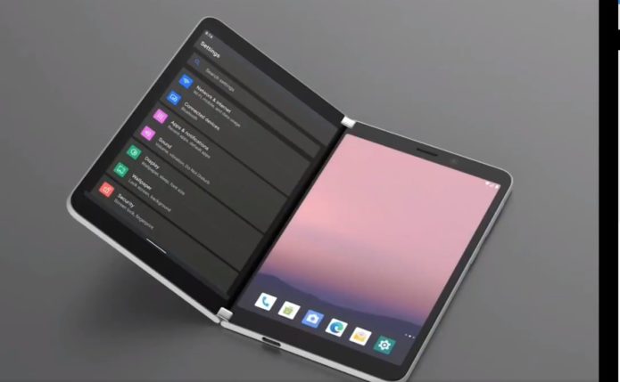 Here's what Android running on the dual-screen Surface Duo might look like