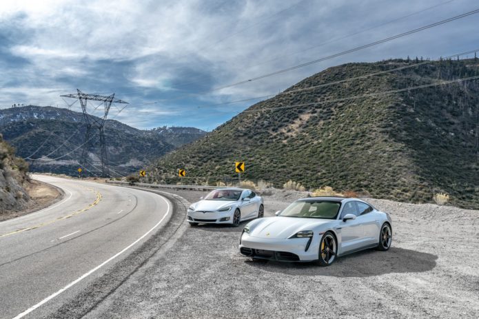 Porsche Taycan Turbo S vs. Tesla Model S Performance: Electric Flattery
