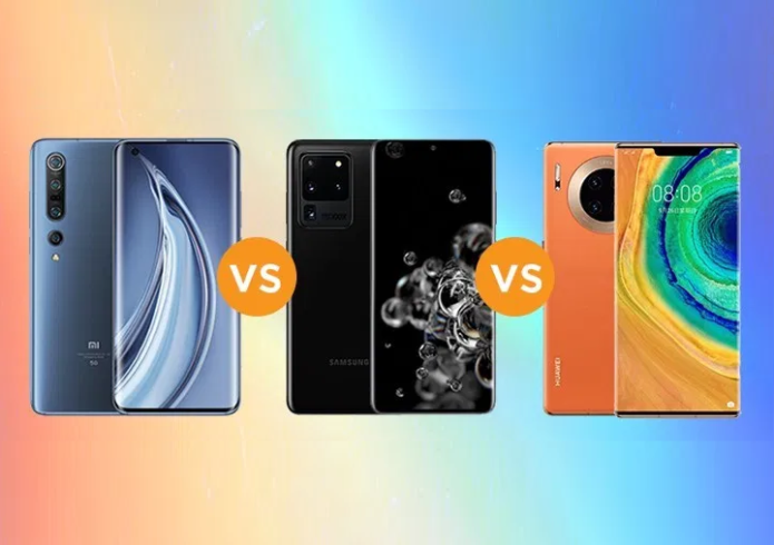 Xiaomi Mi 10 Pro vs Samsung Galaxy S20 Ultra vs Huawei Mate 30 Pro 5G Specs Comparison