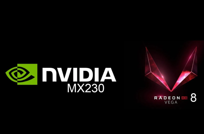 NVIDIA GeForce MX230 vs AMD RX Vega 8 – the NVIDIA GPU is almost 50% faster but Vega 8 is still fast for an iGPU