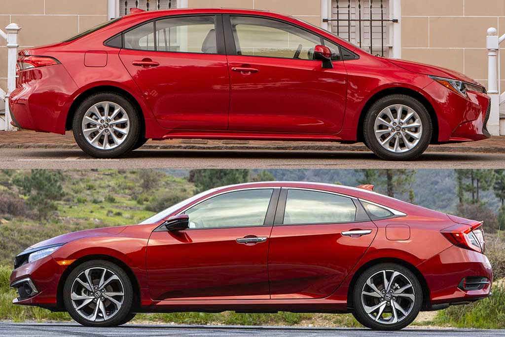 2020 Toyota Corolla VS 2020 Honda Civic