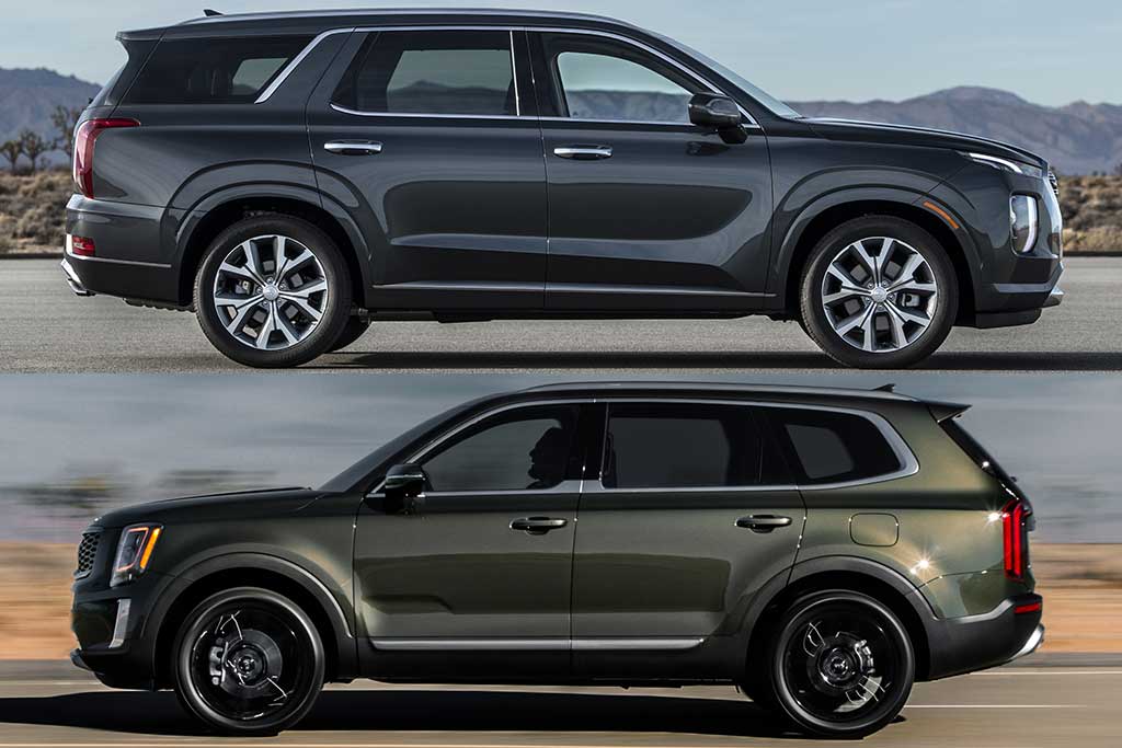 2020 Hyundai Palisade vs. 2020 Kia Telluride What's The Difference?