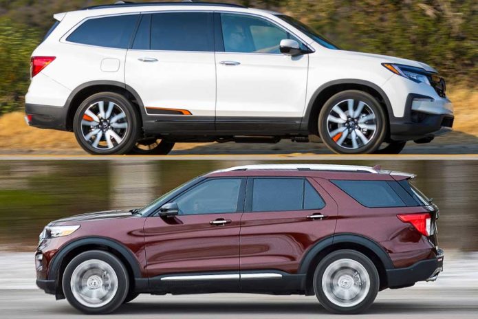 2020 Honda Pilot VS 2020 Ford Explorer