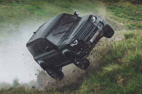 New Land Rover Defender trashed