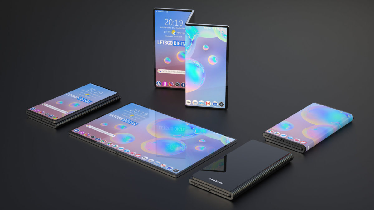 Samsung Galaxy Z Series New Concept: Triple-Fold Design, 100 MegaPixels - GearOpen.com