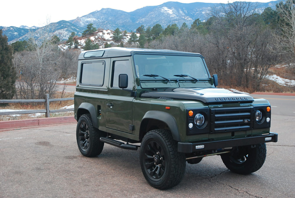 This corvette powered defender is the vintage land rover you really