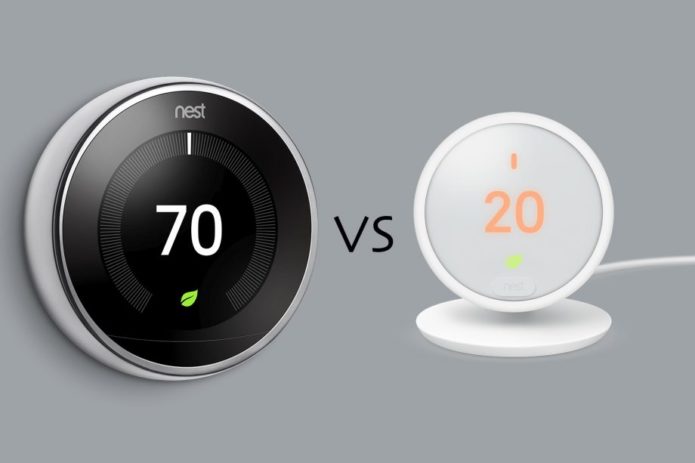 Nest Learning Thermostat vs Nest Thermostat E