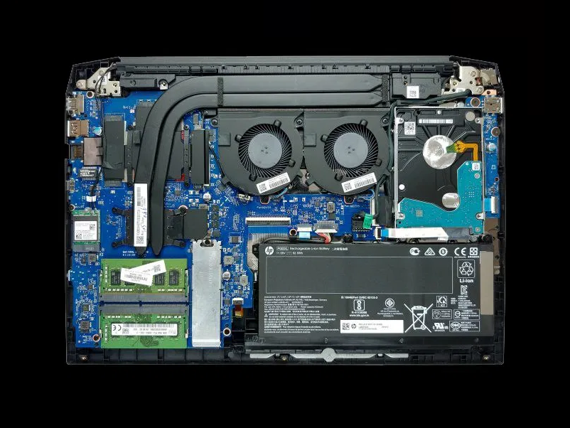 HP Pavilion Gaming 15 (15-ec0000) has a very decent cooling solution