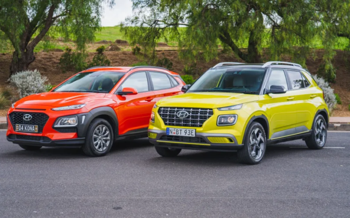 2020 Hyundai Venue Elite auto v Hyundai Kona Go FWD comparison